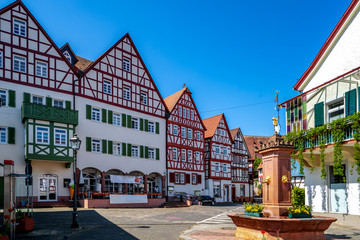 Marktplatz, Bad Orb, Hessen, Deutschland 