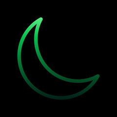 moon sign nolan icon. Simple thin line, outline vector of weather icons for ui and ux, website or mobile application
