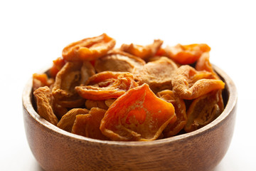 dried apricots in the plate