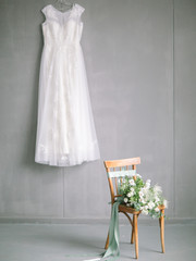 wedding bouquet on a table