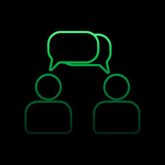 people communication nolan icon. Simple thin line, outline vector of sosial media network icons for ui and ux, website or mobile application