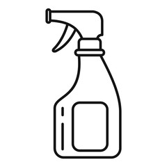 Bleach spray icon. Outline bleach spray vector icon for web design isolated on white background