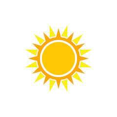 Summer Sun Icon Vector Logo