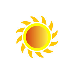 Summer Sun Icon Vector Logo