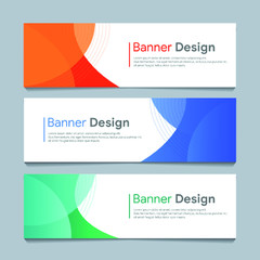 colorful vector abstract banner modern web template