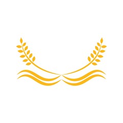 Obraz premium Agriculture wheat Logo