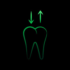 Dental, removable denture nolan icon. Simple thin line, outline vector of dentist icons for ui and ux, website or mobile application