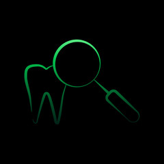 Dental veneers nolan icon. Simple thin line, outline vector of dentist icons for ui and ux, website or mobile application