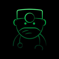 Dentist, doctor nolan icon. Simple thin line, outline vector of dentist icons for ui and ux, website or mobile application