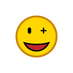 Face Emoticon icon vector logo