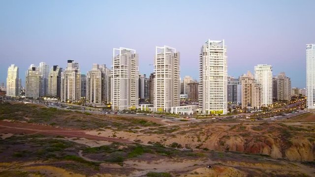  Ir Yamim, Netanya, Israel, Skyline at night