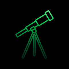 telescope nolan icon. Simple thin line, outline vector of Education icons for ui and ux, website or mobile application