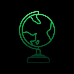 globe nolan icon. Simple thin line, outline vector of Education icons for ui and ux, website or mobile application