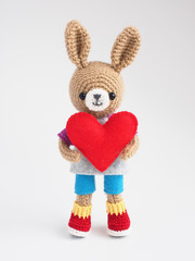 かわいい動物のあみぐるみ