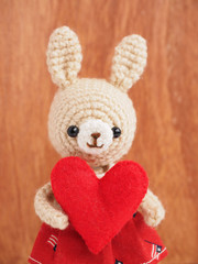 かわいい動物のあみぐるみ