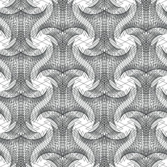 Black linear vector pattern for textile, paper or wallpaper. Abstract.