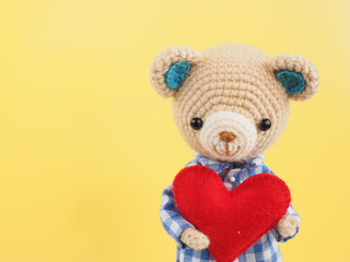 かわいい動物のあみぐるみ