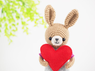 かわいい動物のあみぐるみ