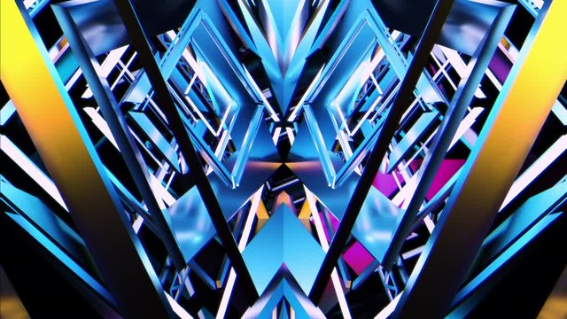 machine runner 3d abstract motion background vj loop no.04