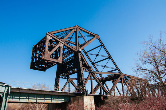 Old Railway Bridge in Winnipeg Canada