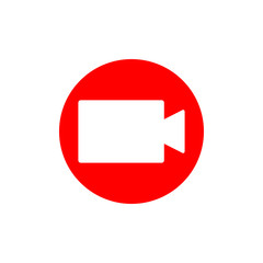 Video recording sign. Symbol of making video for social media