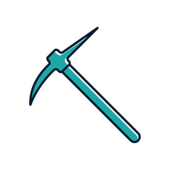 Pickaxe icon vector