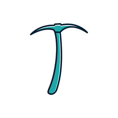 Pickaxe icon vector