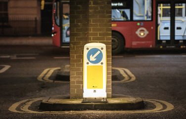 Street sign light london empty street lockdown covid corona virus