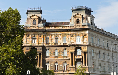 Fototapeta na wymiar Huebner Courtyard - front - Budapest
