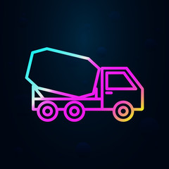 Cement mixer nolan icon. Simple thin line, outline vector of consruction machinery icons for ui and ux, website or mobile application