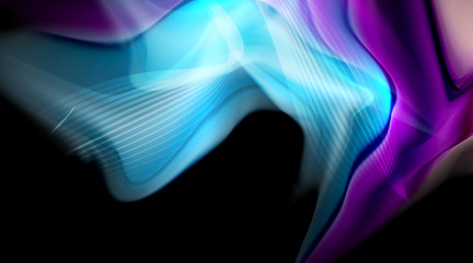 Liquid colors fluid gradients on black background