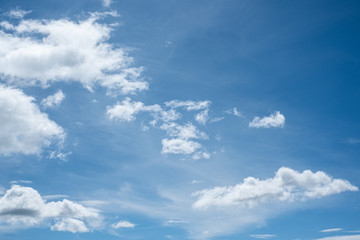 Naklejka na ściany i meble Sky and clouds on a bright day after rain