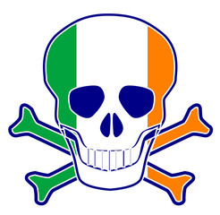 Irish Flag Skull