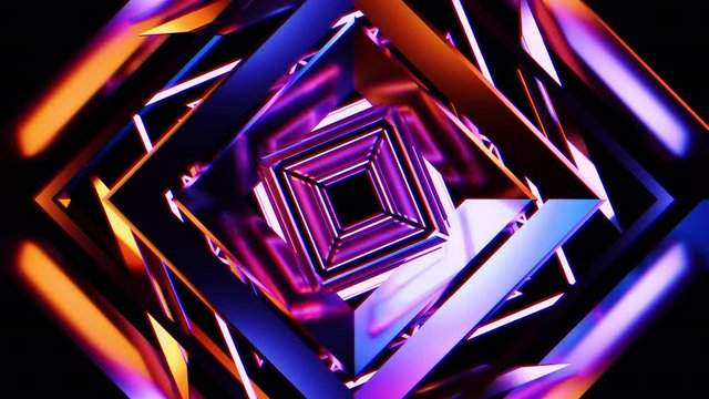 machine runner 3d abstract motion background vj loop no.02