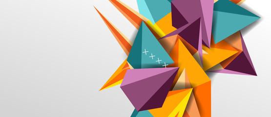 Trendy simple triangle abstract background, dynamic motion concept. Vector Illustration For Wallpaper, Banner, Background, Card, Book Illustration, landing page