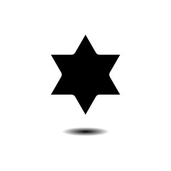 Star icon in trendy flat design