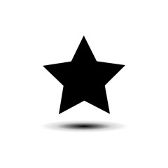 Star icon in trendy flat design