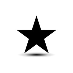 Star icon in trendy flat design