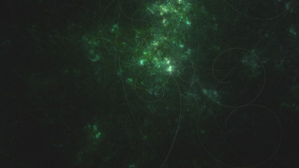 Abstract fractal art background in illustration space geometry. Colorful psychedelic background. Consists of fractal texture and is suitable for use in projects on imagination, creativity and design