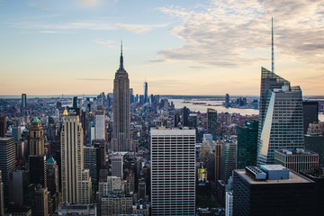 Fototapeta na wymiar View on Manhattan skyline