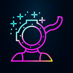 Diving spacesuit nolan icon. Simple thin line, outline vector of diving icons for ui and ux, website or mobile application