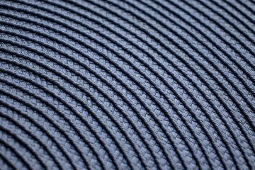 Blue weaving fabric close up