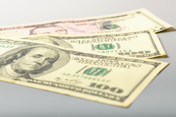 Cash banknotes dollars background. Background with money banknote.