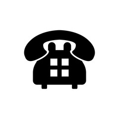 Obraz premium Telephone icon in trendy flat design