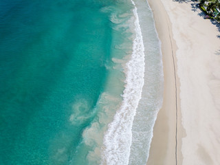 Sea water clean from measures prohibiting people to play in the water during Covid 19