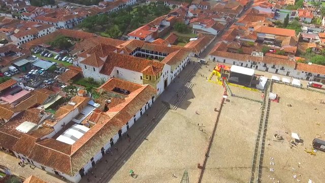 White-walled town and Spanish-style clay tiles
