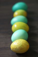 colorful easter eggs