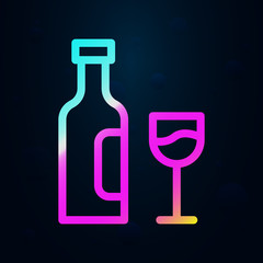 Wine, italy nolan icon. Simple thin line, outline vector of italy icons for ui and ux, website or mobile application