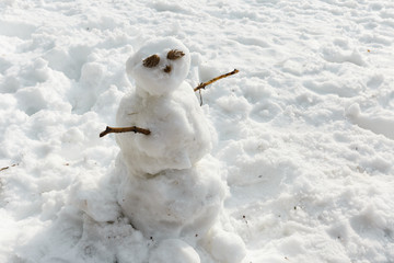 snowman on snow