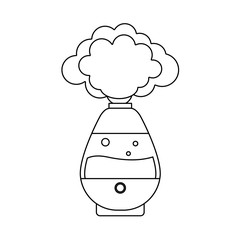 Humidifier.Simple flat vector illustration. Isolated 